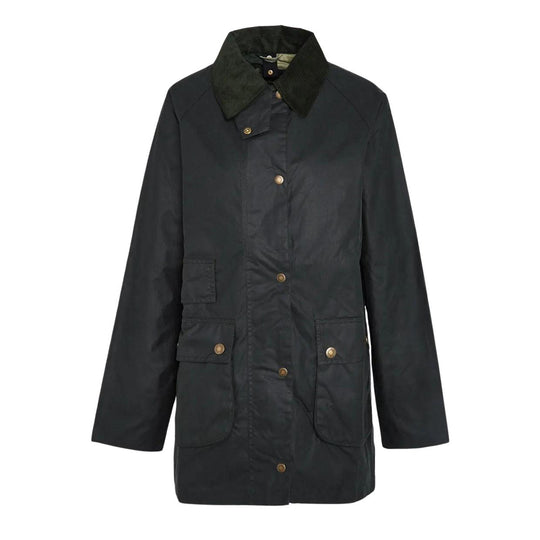 Giubbino Donna Barbour Tain Wax Verde