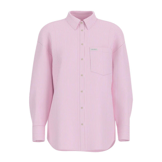 Camicia Donna Guess Righe Rosa