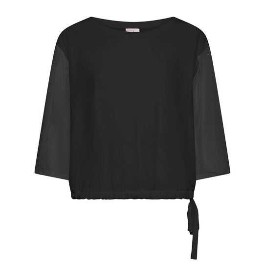 T-Shirt Donna Deha Wide Layered Nero