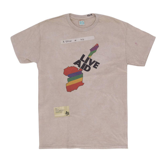 T-shirt Uomo Mr. Hot Dog Live Aid Bianco Sporco