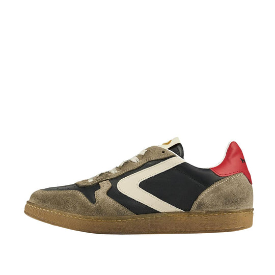 Sneakers Uomo Valsport Super Leather Suede Dodo Nero Multicolor
