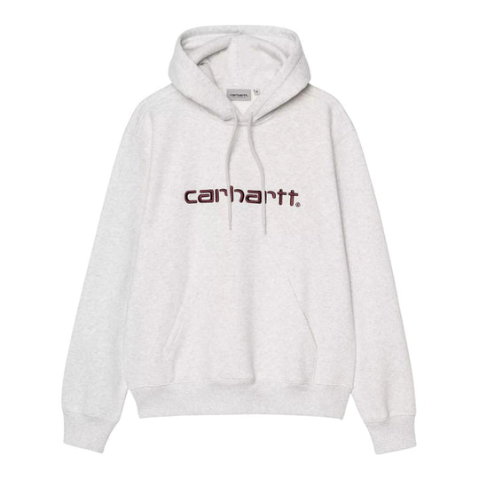 Felpa Uomo Carhartt Hooded Sweatshirt Grigio Melange