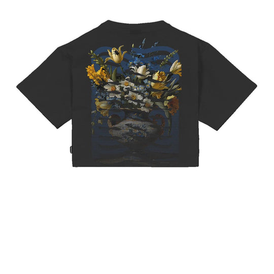 T-shirt Donna Propaganda Ribs Bouquet Nero