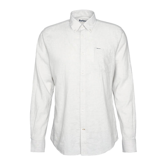 Camicia Uomo Barbour Nelson Bianco