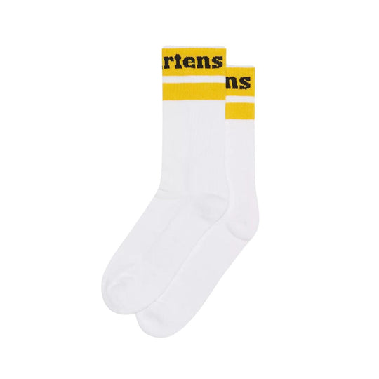 Unisex-Socken Dr. Martens Athletic Logo Weiß / Gelb