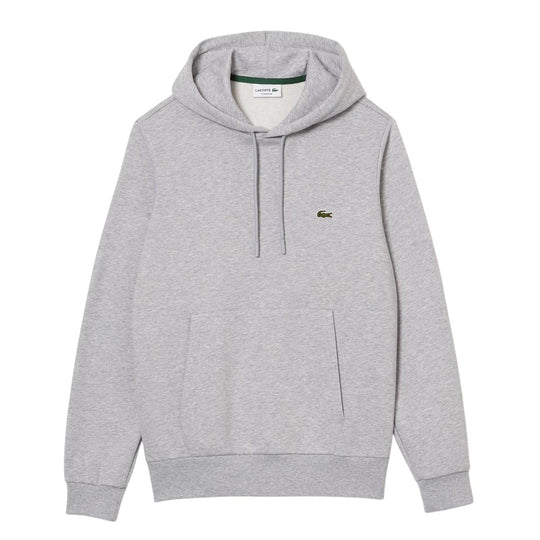 Felpa Uomo Lacoste Cappuccio Pile Grigio