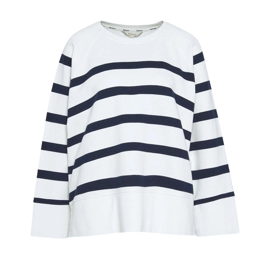 Damen-Sweatshirt Barbour Delaney Streifen Himmelblau / Blau