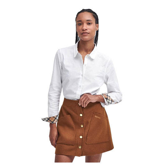 Camicia Donna Barbour Lavender Bianco