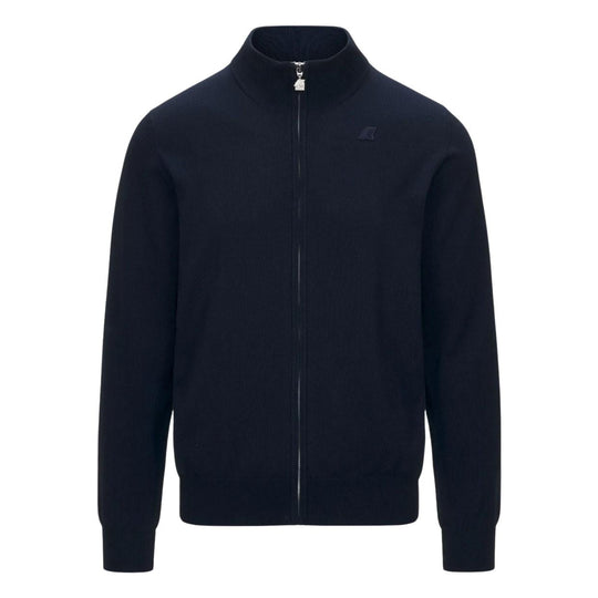 Maglia Uomo K-Way Finny Cotton Full Zip Blu