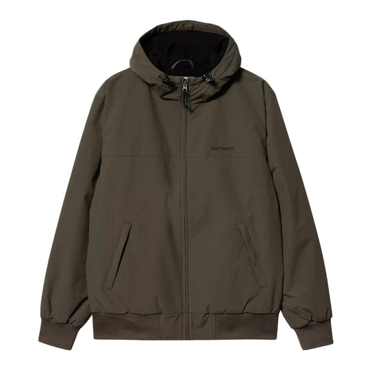 Giubbino Uomo Carhartt Hooded Sail Jacket Verde/Nero