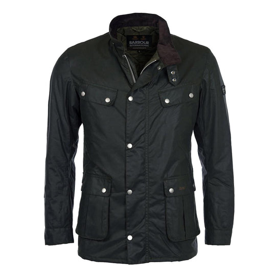 Giubbino Uomo Barbour International Duke Verde Scuro