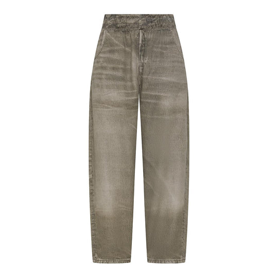 Pantalone Donna Deha Ballon Denim Nero Lavato