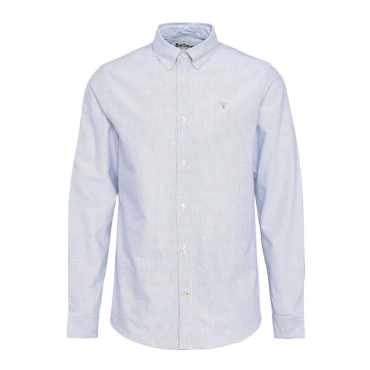 Camicia Uomo Barbour Oxford A Righe Celeste