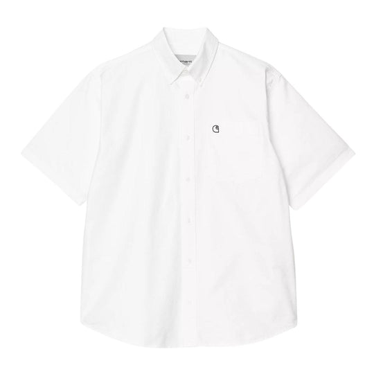 Camicia Uomo Carhartt WIP S/S Braxton Bianco