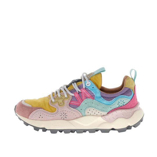 Sneakers Donna Flower Mountain Yamano 3 Rosa/Giallo