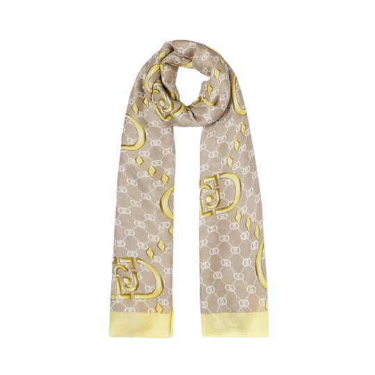 Stola Liu-Jo Logo Giallo Multicolor