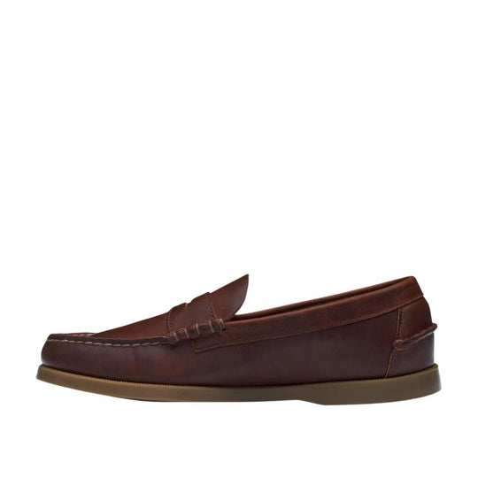Mocassini Uomo Sebago Dolphin Waxed Marrone/Miele