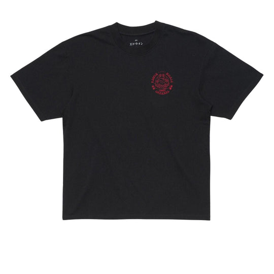 T-Shirt Uomo Edwin Music Channel Nero/Rosso