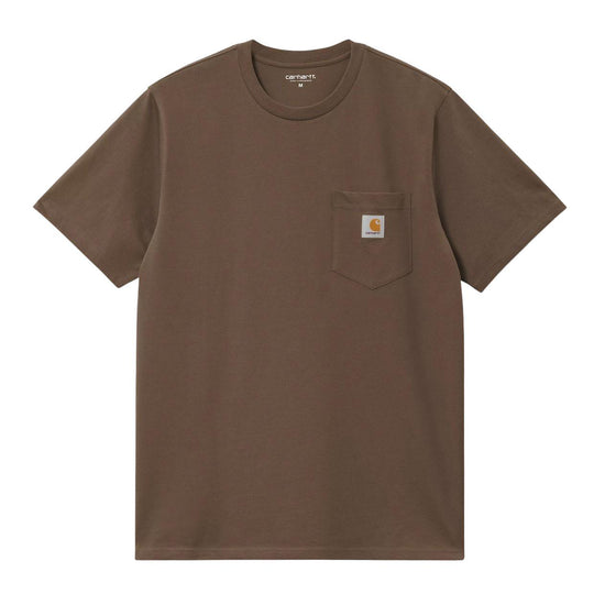 T-Shirt Herren Carhartt WIP S/S Tasche Braun