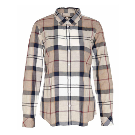 Camicia Donna Barbour Bredon Tartan Beige