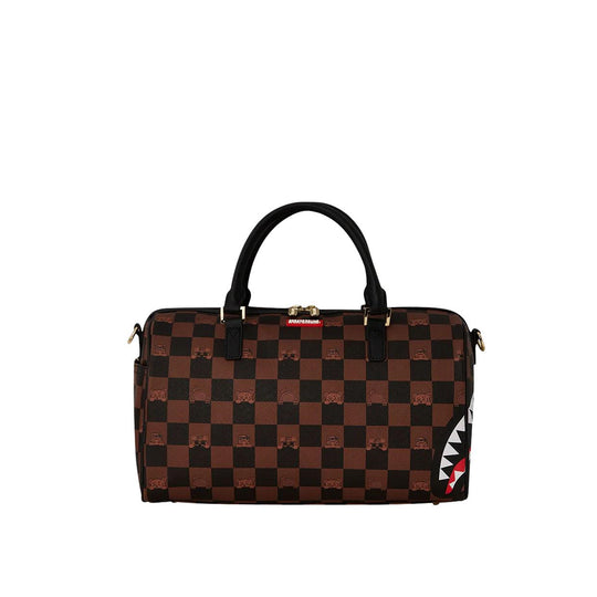 Sprayground Peeking Character Mini Duffle Bag Brown Multicolor