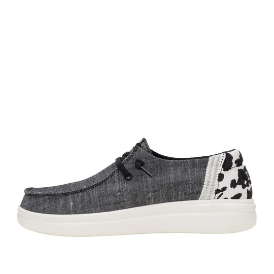Mocassini Donna Hey Dude Wendy Rise Animal Grigio Animalier