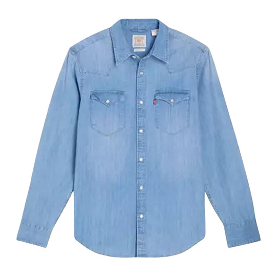 Camicia Uomo Levi's Standard Western Barstow Blu Chiaro