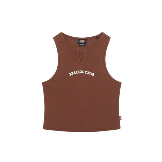 Canotta Donna Dickies Scollo A V Marrone