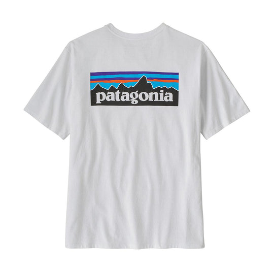 Herren T-Shirt Patagonia P-6 Logo Responsibili-Tee Weiß