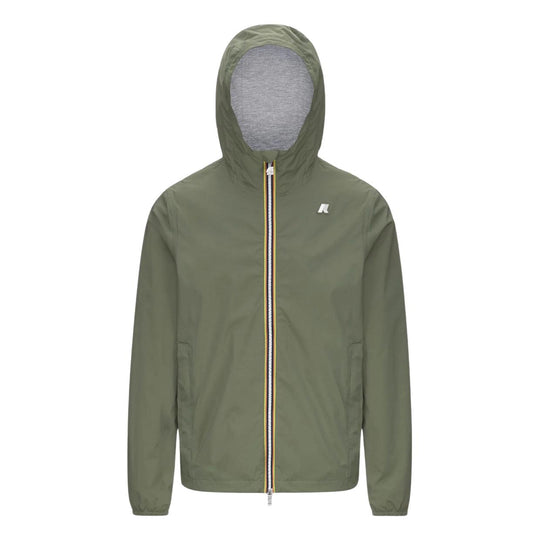 Giubbino Uomo K-Way Jack Stretch Nylon Jersey Verde