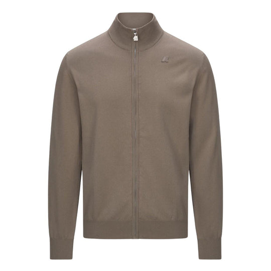 Maglia Uomo K-Way Finny Cotton Full Zip Fango