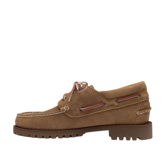 Mocassini Uomo Sebago Acadia Suede Waxed Beige