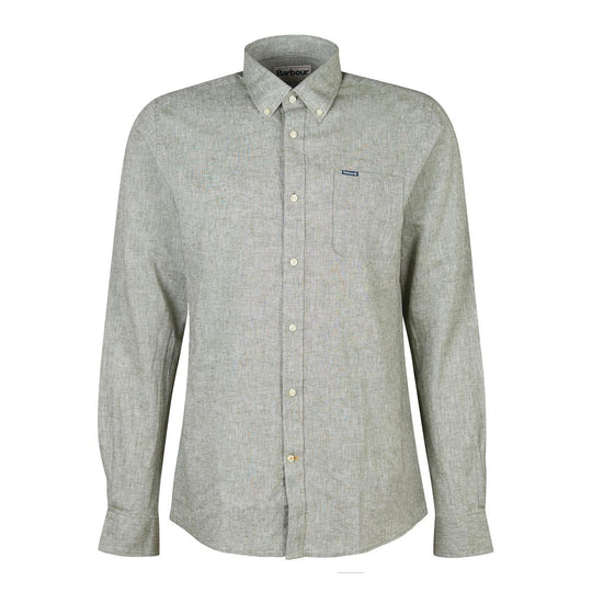 Camicia Uomo Barbour Nelson Verde Oliva