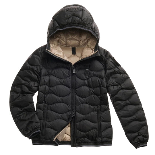 Piumino Donna Blauer Onde Camelia Nero