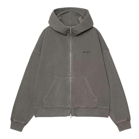 Felpa Donna Carhartt W' Hooded Benton Grigio Lavato