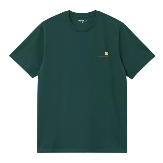 T-Shirt Uomo Carhartt Wip S/S American Script Organic Verde