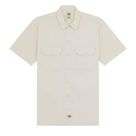 Herrenhemd Dickies Arbeitshemd Weiß Creme