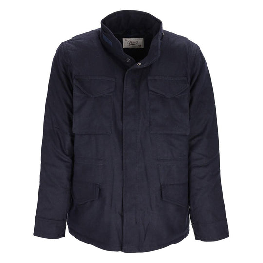 Giubbino Uomo Bl'Ker Travis Wool Field Jacket Blu