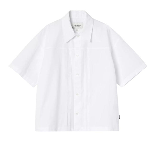 Camicia Donna Carhartt Wip W' S/S Belmont Shirt Crop Bianco