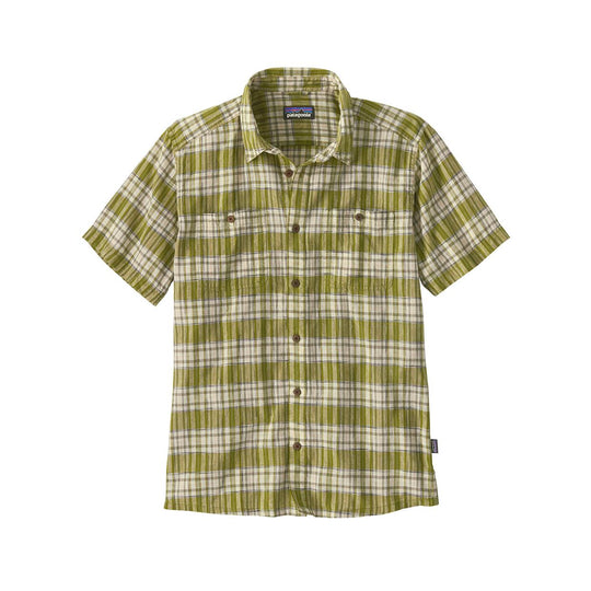 Camicia Uomo Patagonia Back Step Verde / Beige