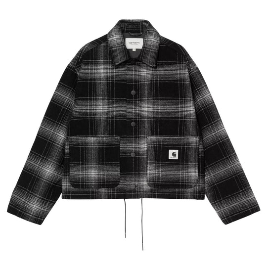 Camicia Donna Carhartt W/ Brennan Shirt Jac Nero/Bianco