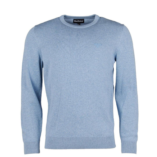 Maglione Uomo Barbour Cotone Pima Celeste