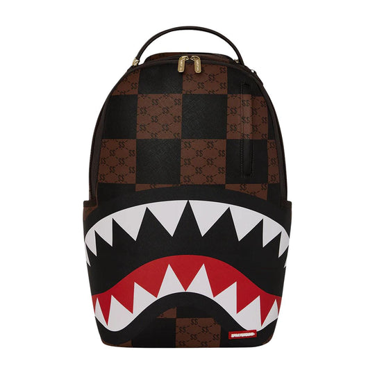 Zaino Unisex Sprayground Enlarged Checks Cackpack Marrone/Nero