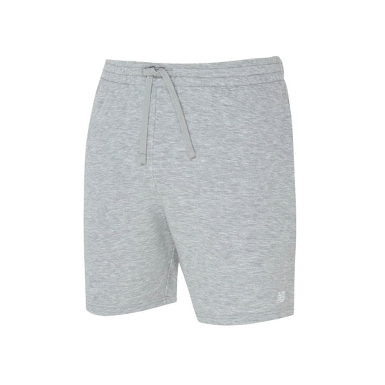 Bermuda Felpa Uomo New Balance Essential Short Grigio Melange