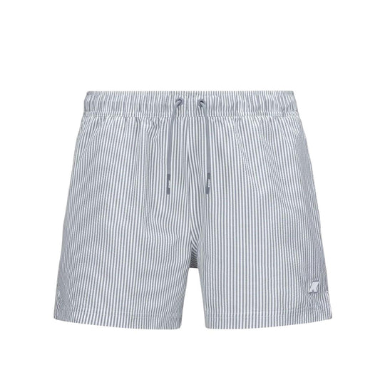 Costume Uomo K-Way Hazel MD Stripes Beach Bianco / Grigio