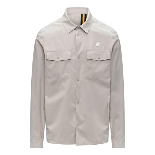 Over Camicia Uomo K-Way Umbert Stretch 2layers Beige