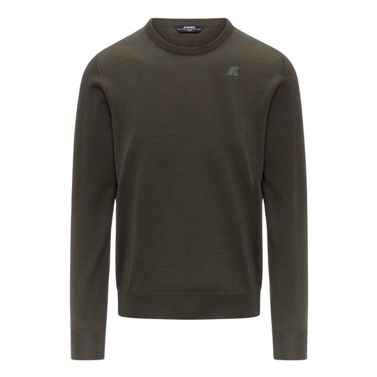 Maglione Uomo K-Way Sebastien Merino Verde Militare