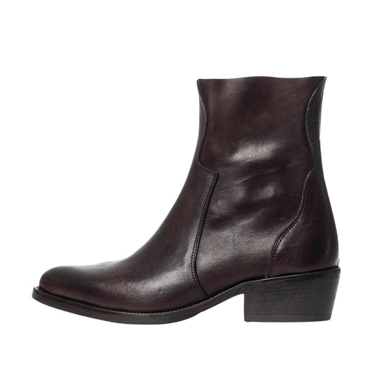 Stivali Donna Curiositè Tronchetto Vitello Caracas Testa di Moro