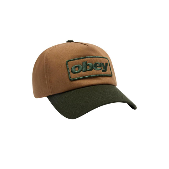 Cappello Uomo Obey Ranch 5 Tabacco/Verde