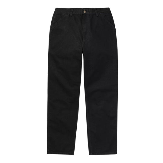 Pantaloni Uomo Carhartt WIP Single Knee Pant Nero (rinsed)